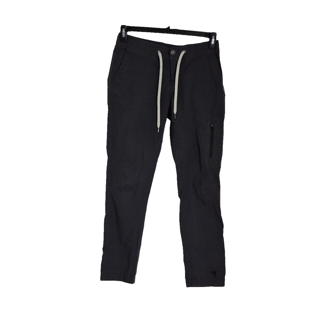 Vuori Pants Mens‎ S Gray DuraTerra Ripstop Organic Cotton Drawstring Waist VW401